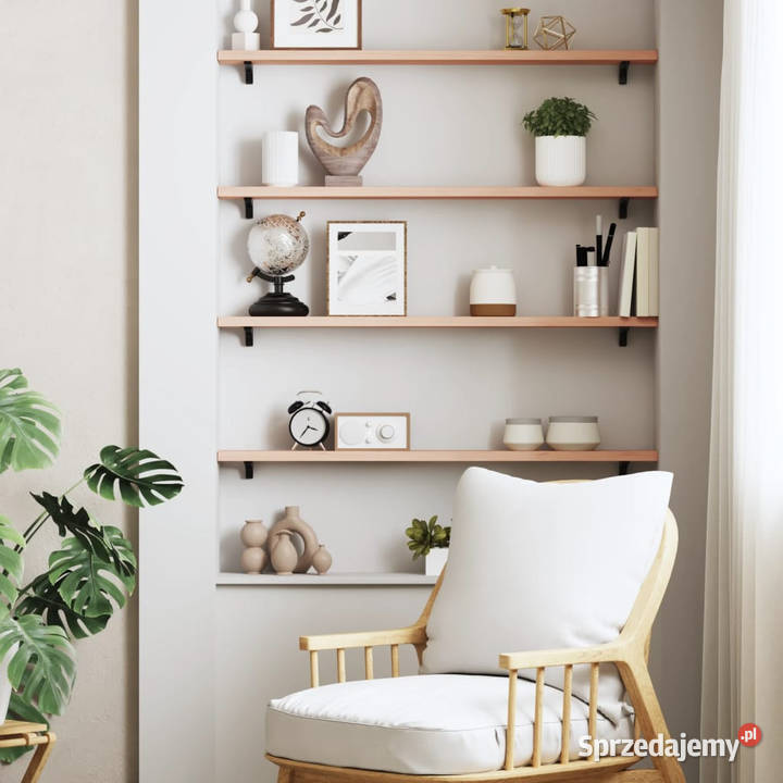Półka 80x10x2 surowe lite drewno dębowe WM363536 Warszawa