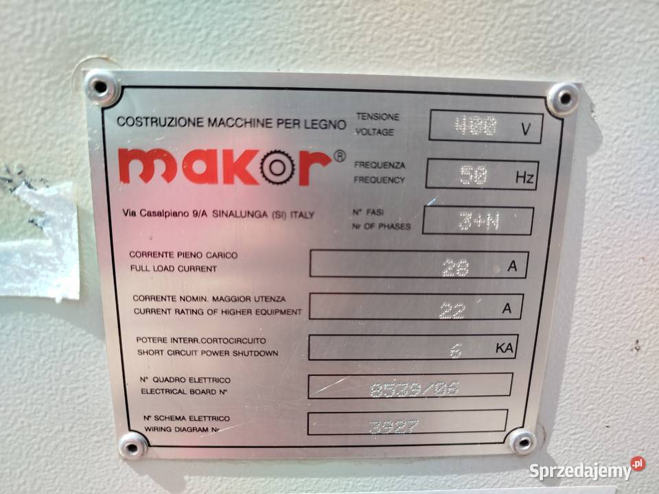 ROZCINARKA DO LISTEW MAKOR SAP 30 Dargomyśl sprzedam