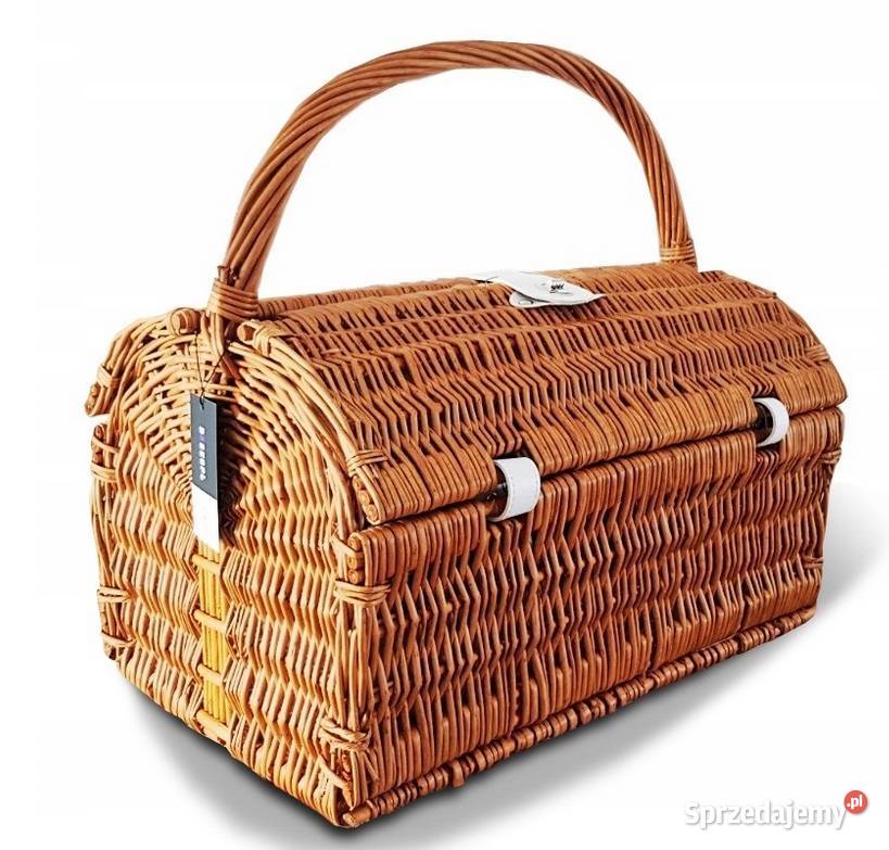 Kosz piknikowy Z WIKLINY TERMOTORBA Termos Deska
