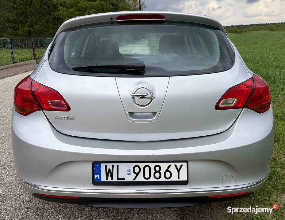 OPEL ASTRA J 2014 16 Benzyna 124 elektryczne lusterka Astra mazowieckie Wieliszew