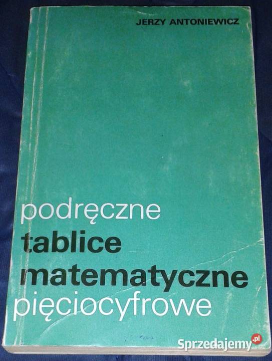 Podręczne tablice matematyczne pięciocyfrowe miękka Chełm