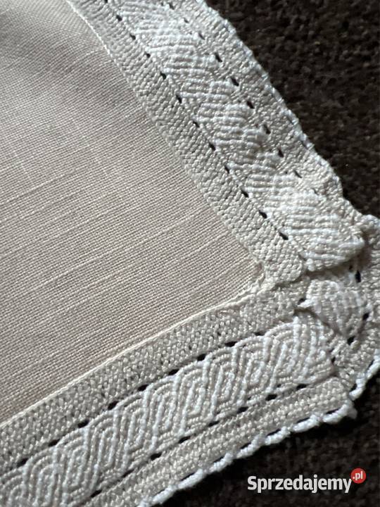 Obrus ręcznie hartowany kwiaty rękodzieło Zabrze sprzedam