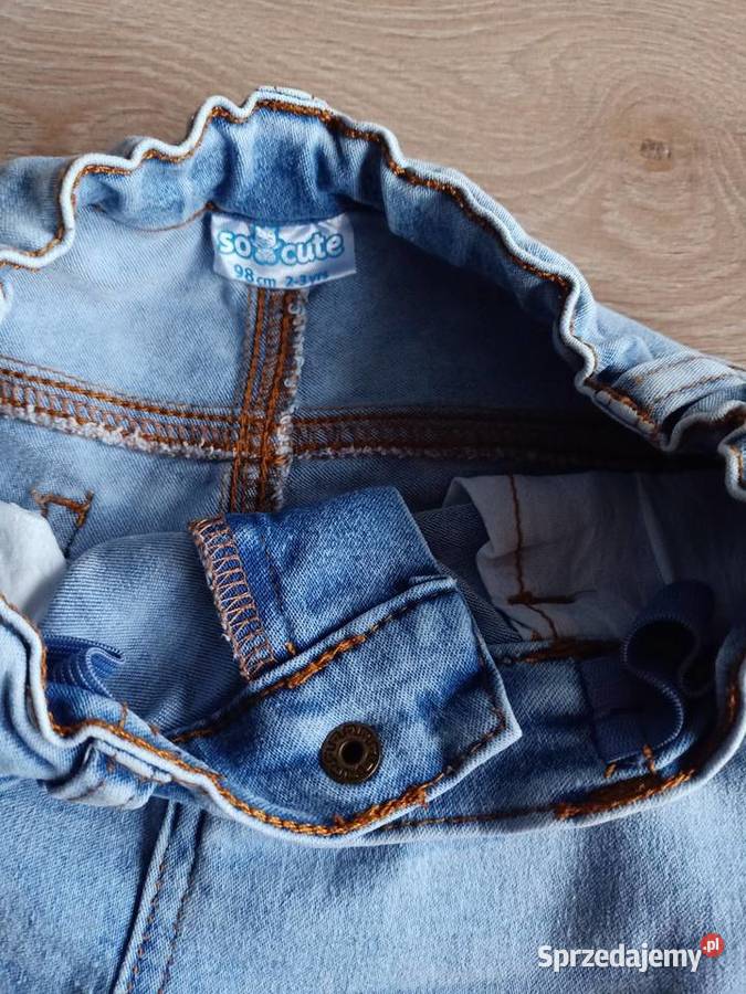 Spodnie jeansowe dziewczęce 98 niebieski Płock sprzedam