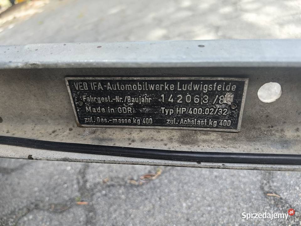 Przyczepka samochodowa przyczepa samochodowa HP burtowe Zielona Góra