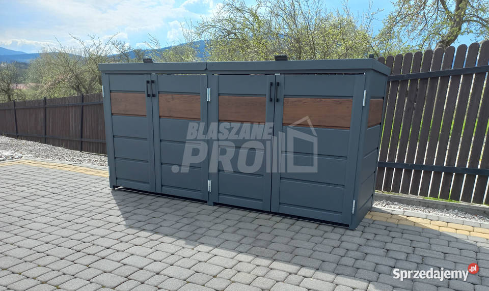 Zabudowa koszy na śmieci wiata śmietnikowa Chełm