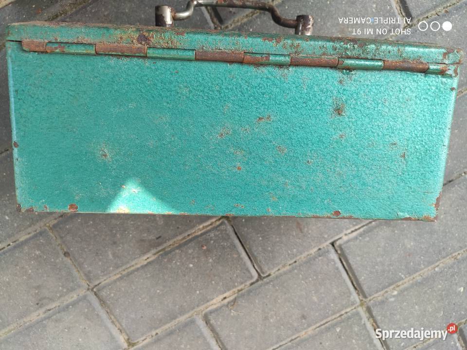 Kasetka kaseta stalowa na pieniądze PRL Białystok