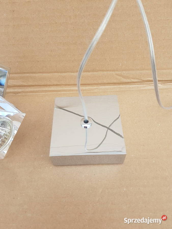 Lampa wisząca KOSTKA szkło 1x50W GU10 regulowana Lampy wiszące Warszawa