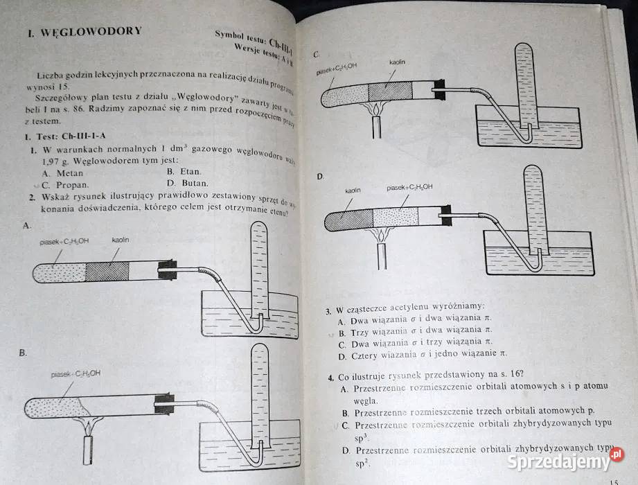 Testy osiągnięć z chemii kl3 LO Czupiał Kania Chełm sprzedam