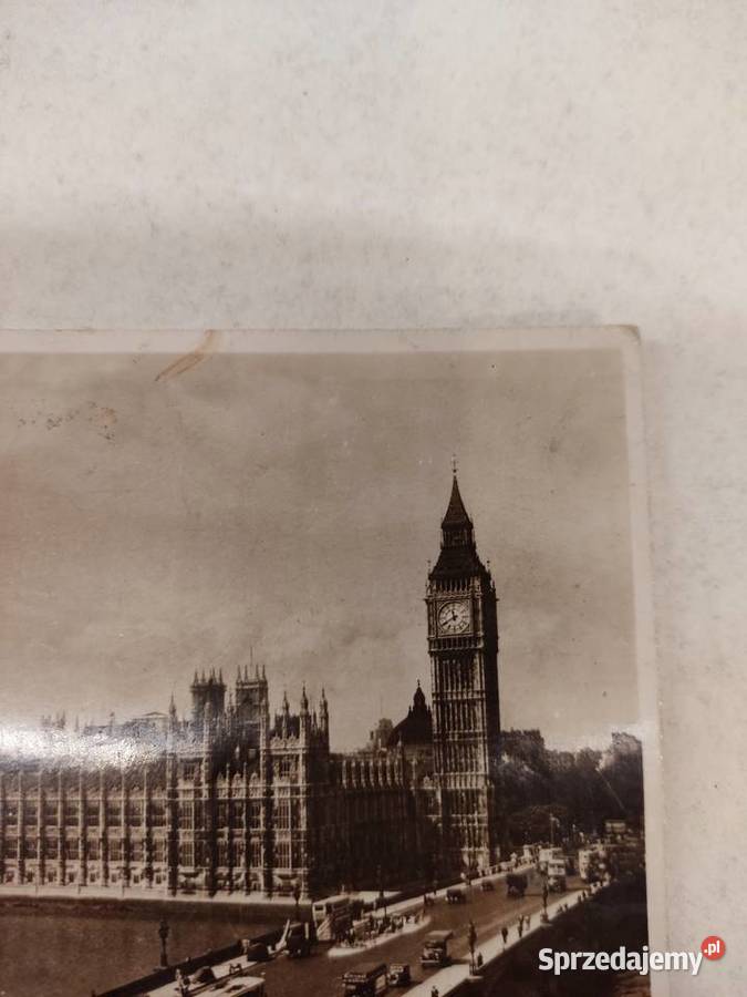 Pocztówka widokówka Pałac i most Westminsterski opolskie Głuchołazy