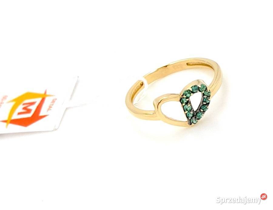 Pierścionek r11 Złoty pr333 Serduszko z Poznań