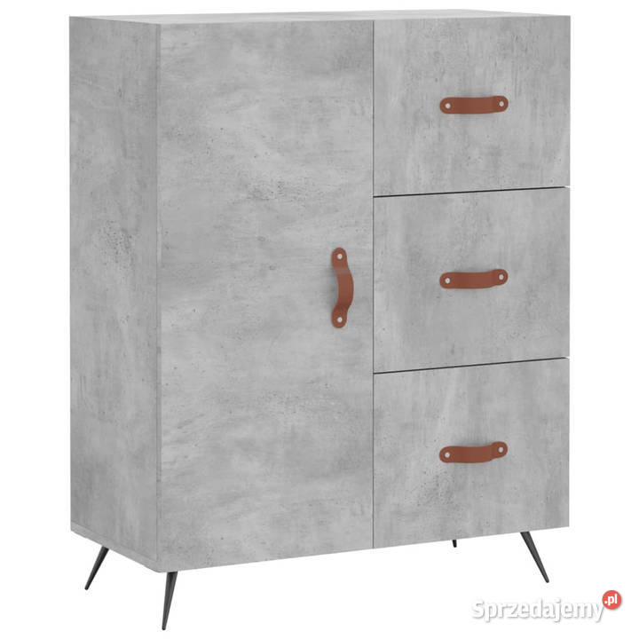 Szafka szarość betonu 695x34x90 materiał Pozostałe