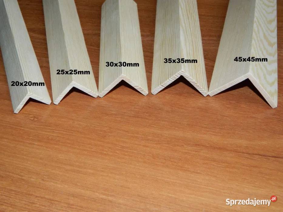 Listwa wykończeniowa drewniana kątownik narożnik Materiały budowlane Narew