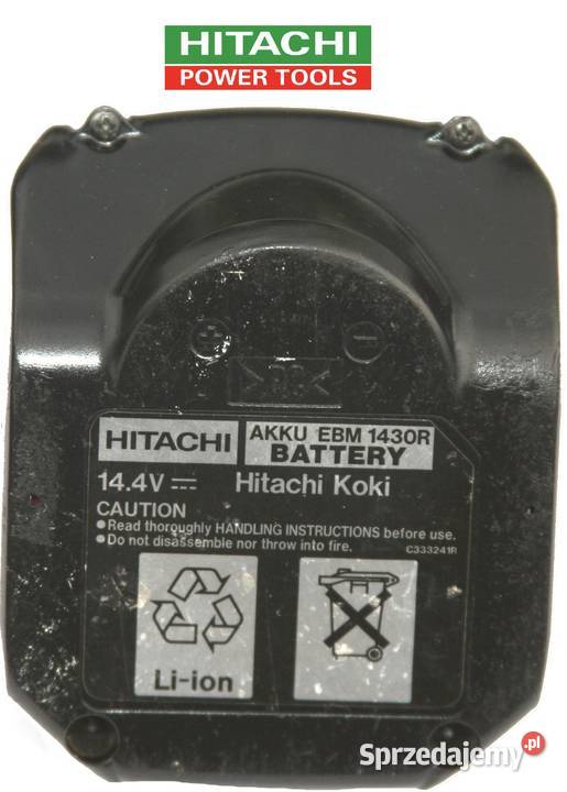 AKUMULATOR HITACHI 144V 3Ah EBM1430 Szczerbice sprzedam
