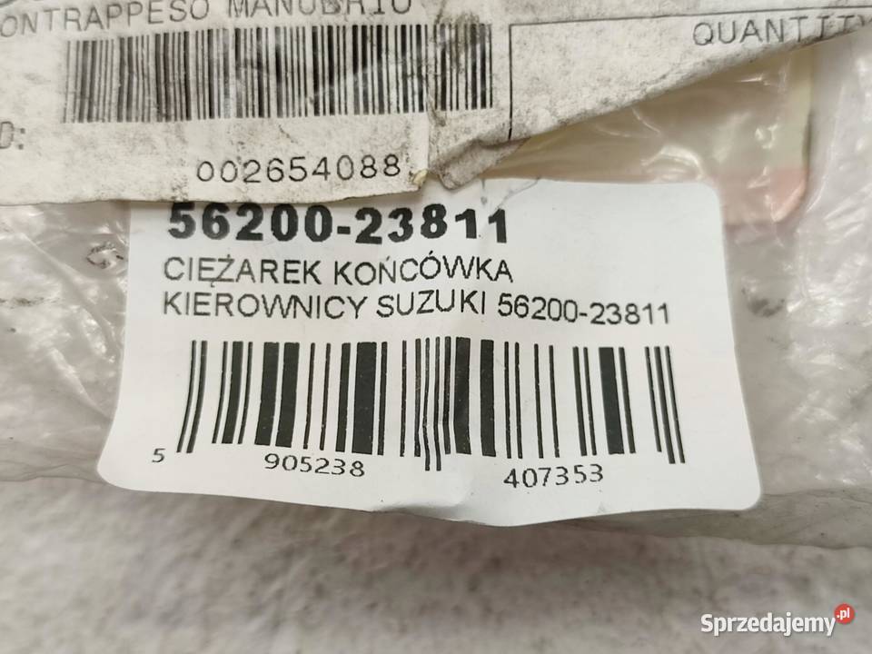 CIĘŻAREK KOŃCÓWKA KIEROWNICY ZESTAW SUZUKI