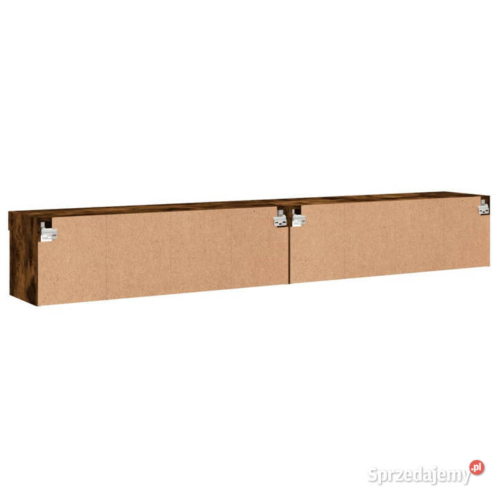Szafki TV z LED 2 przydymiony dąb 100x30x30 RTV