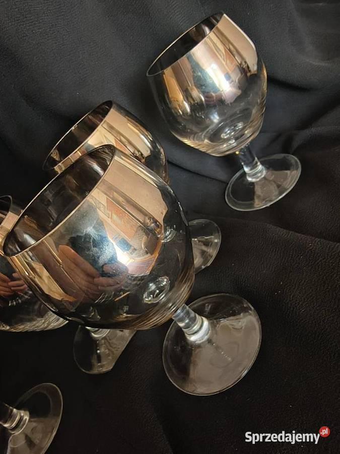 Zestaw pięciu fajnych kieliszków z okresu PRL Rzeszów