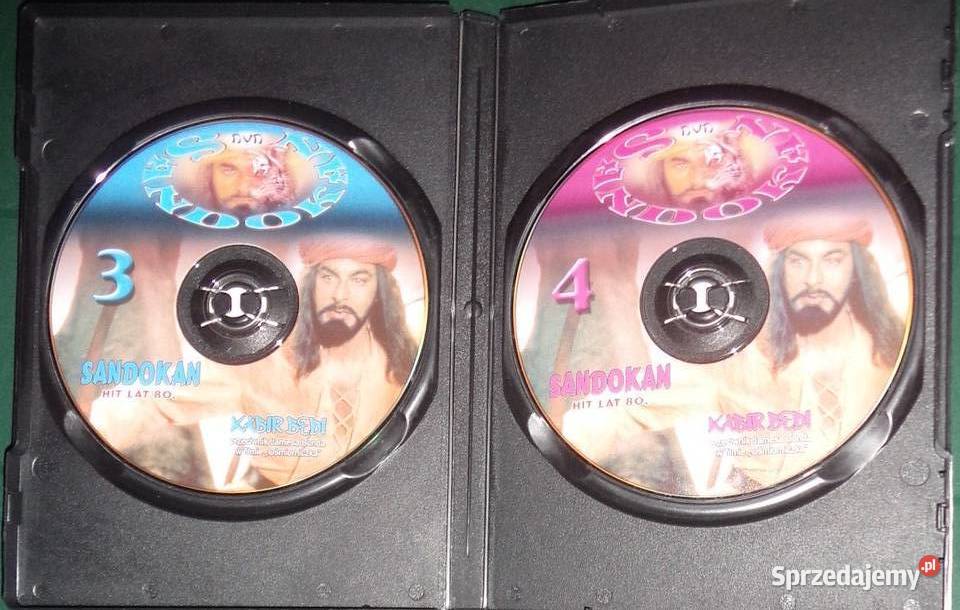 Sandokan 3 i 4 DVD płyty idealne piraci nie z Rzeszów