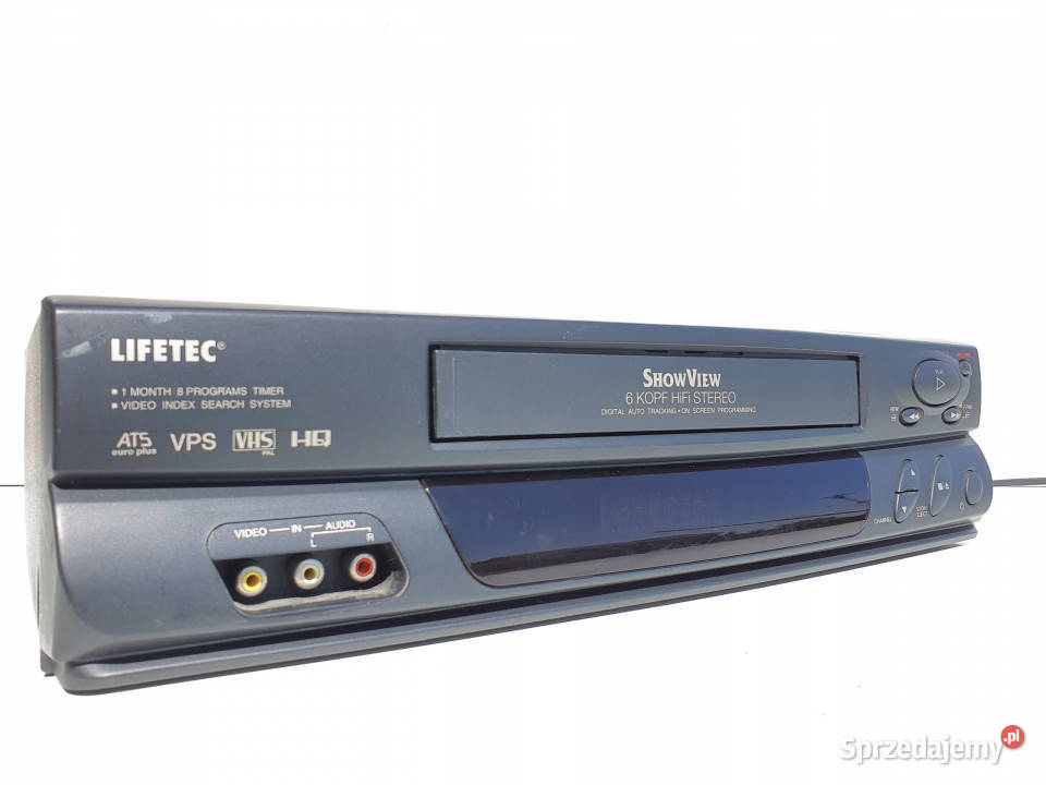 Video magnetowid Lifetec LT9020 6 head VHS Międzychód sprzedam