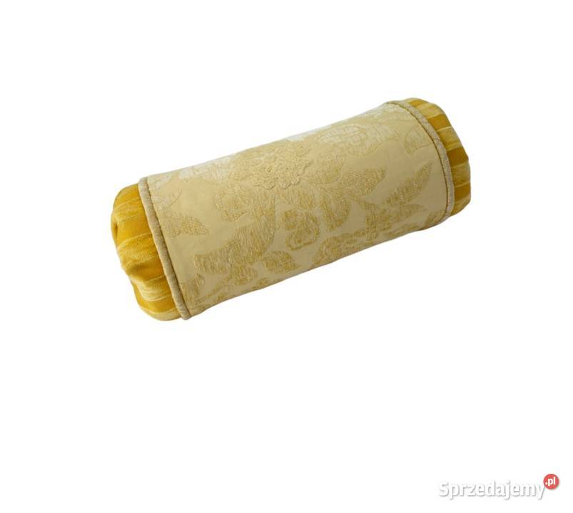 T0252 Poduszka dekoracyjna wałek beżowy welur Warszawa sprzedam