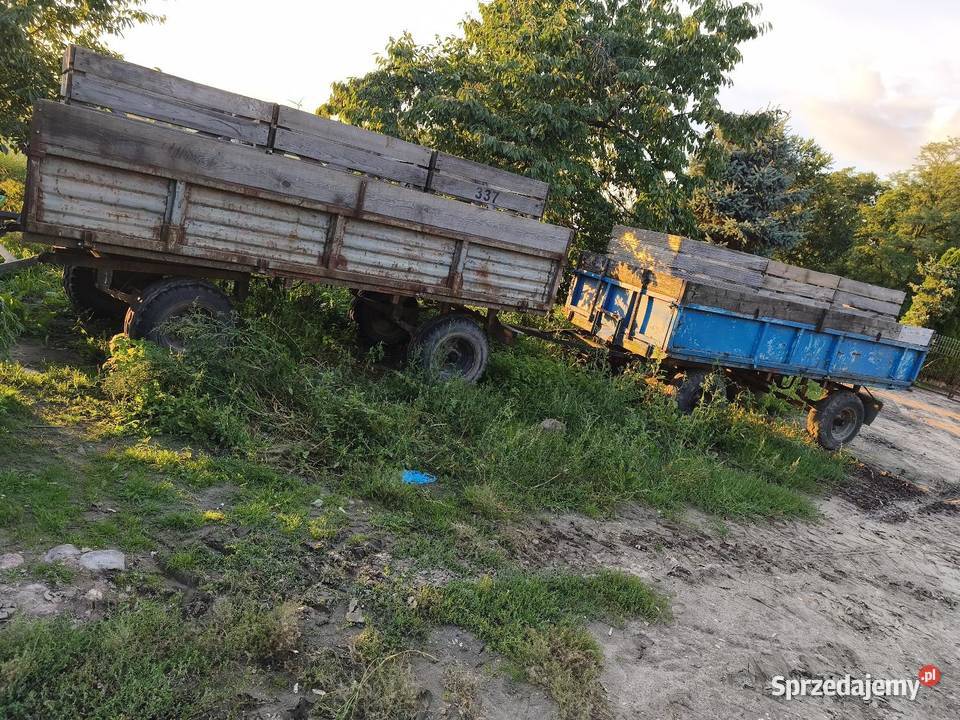 DWIE PRZYCZEPY D35 KACZKI nieuszkodzony łódzkie Sieradz