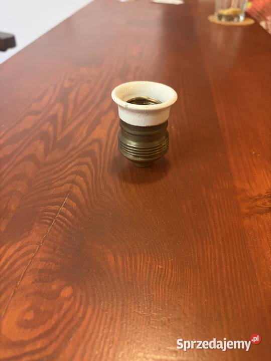 Stara oprawka mosiężna przedwojenna gwint E27 i Chudów