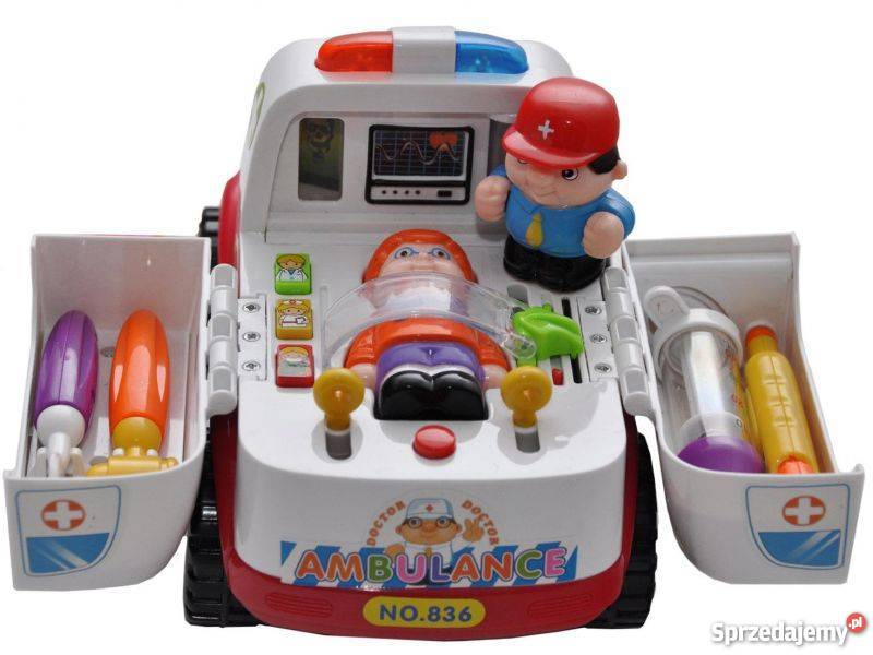 Edukacyjna karetka ambulans z pacjentem akcesori Chorzów