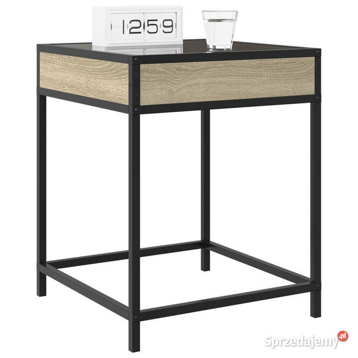 Stolik nocny z LED Infinity dąb sonoma 40x40x51 Warszawa sprzedam