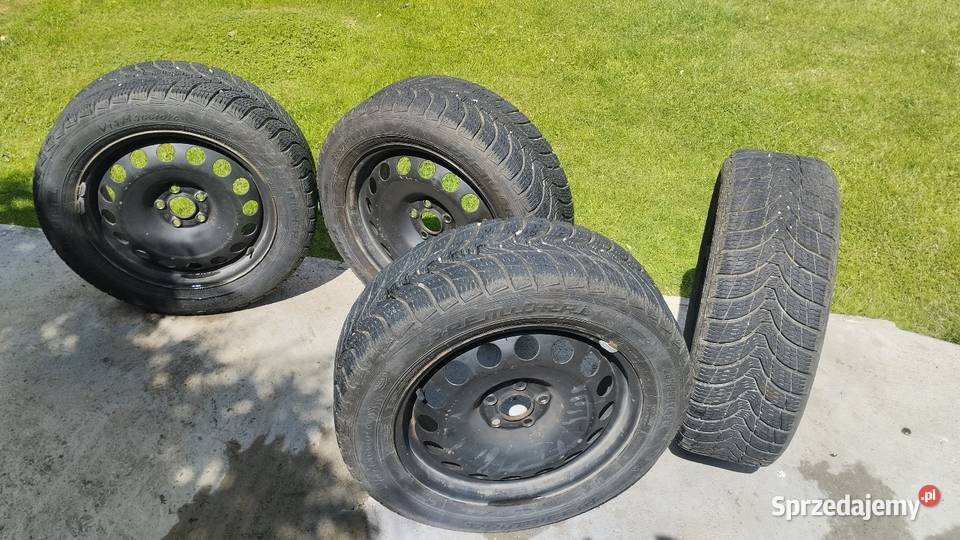 Koła z oponami zima 20555R16 bieżnik 6 mm Czarzyzna sprzedam