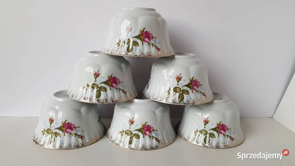 Zestaw miseczki flaczarki Iwona złota róża Dąbrowa Górnicza