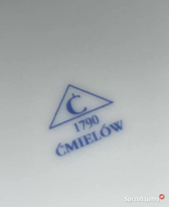 Talerzyk Syg Ćmielów 1790 Ć Biała porcelana z Porcelana i szkło