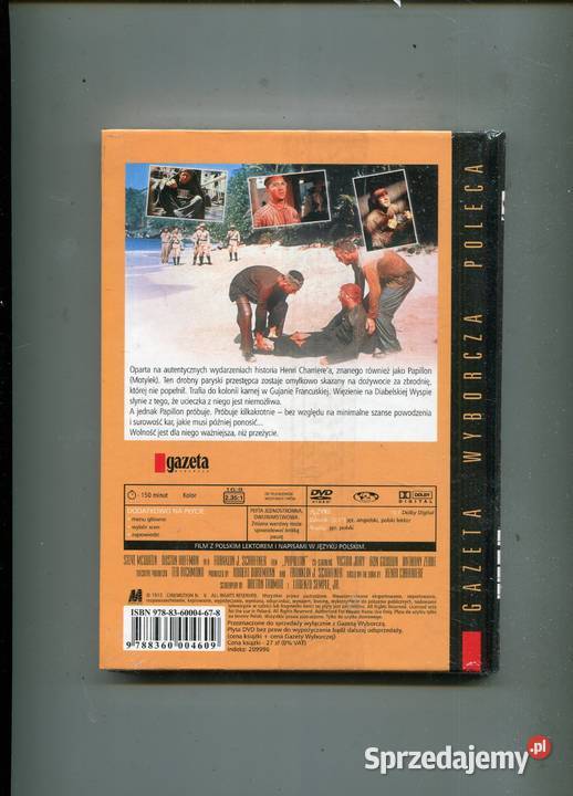 Papillon Motylek Film DVD zachodniopomorskie Szczecin