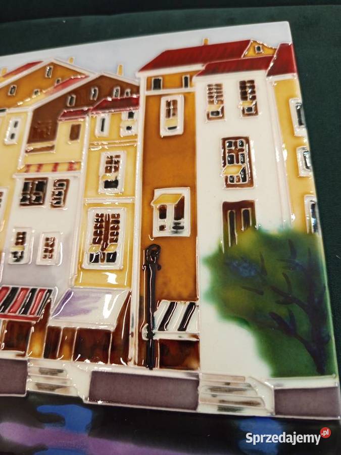 Ceramiczna płytka z Śródziemnomorski świt autor