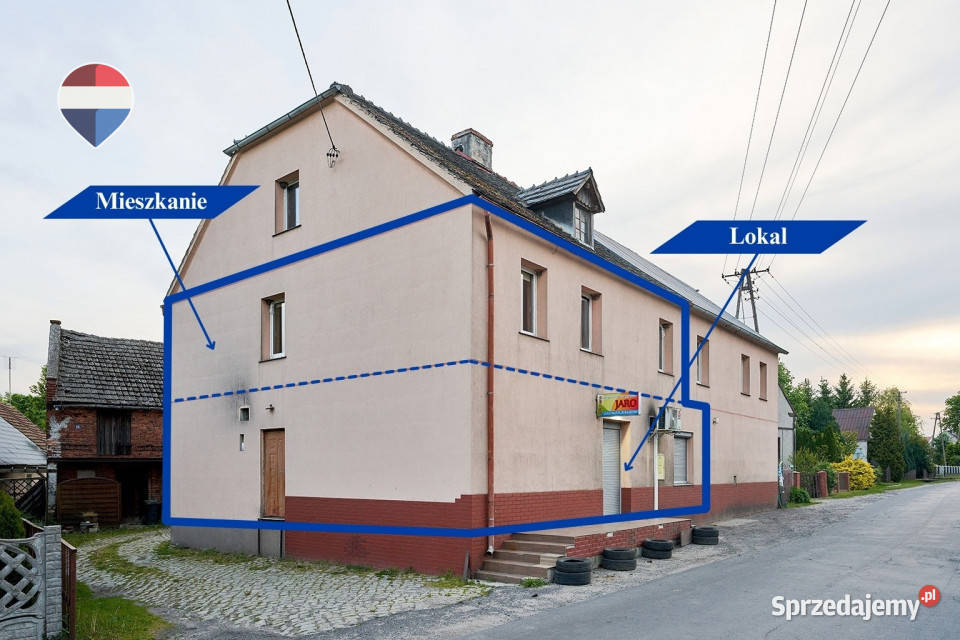 Na sprzedaż lokal usługowo handlowy mieszkanie Wichów
