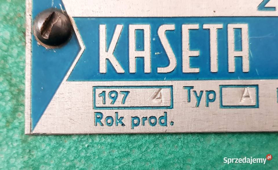 stara kasetka metalowa PRL 1974r Ruda Śląska