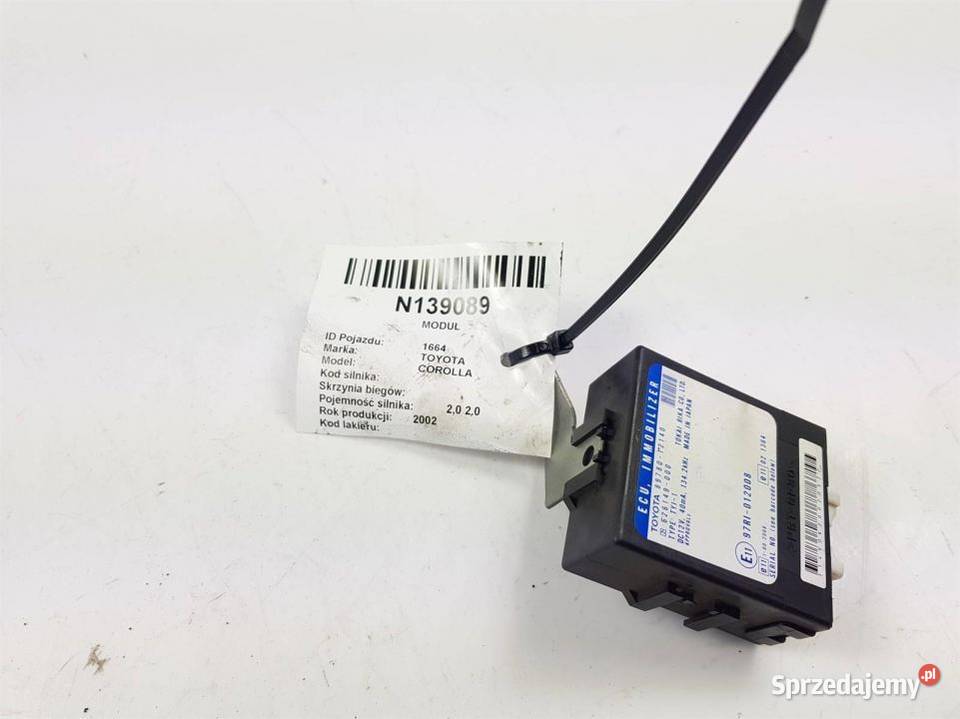 MODUŁ COROLLA E12 8978012140 osobowe Lipno sprzedam