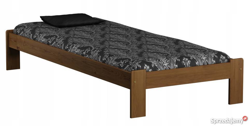 Łóżko jednoosobowe 90x200 sosnowe Rama Stelaż biały Rzeszów