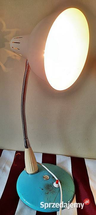 Lampa na biurko typ 1118 SZM 2 P T Wwa 2 z PRL wielkopolskie Ostrów Wielkopolski