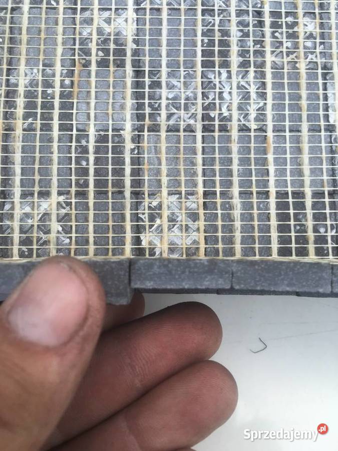 Mozaika gres mystone lavagna nero naturale 3D Wykończenie