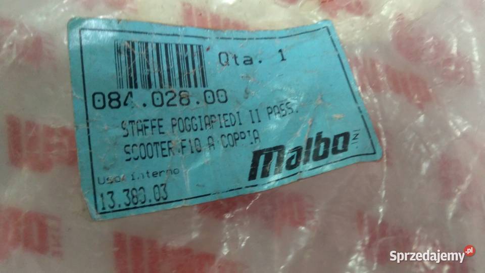 Podnóżki nóżki stopki pasażera ORGINAŁ Malaguti Bielsk Podlaski sprzedam