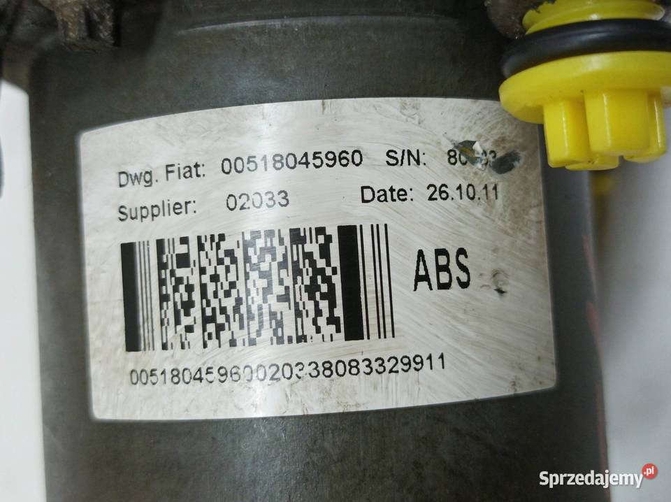 POMPA ABS 00518045960 0265800717 0265232112 Fiat świętokrzyskie