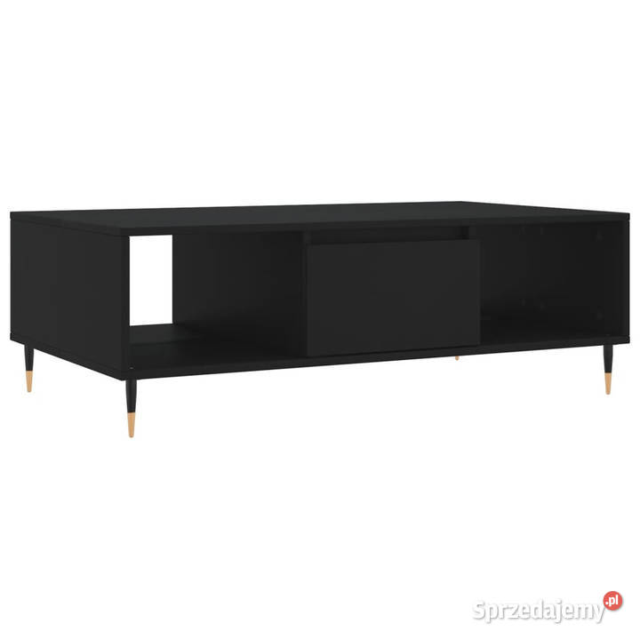 Stolik kawowy czarny 104x60x35 materiał Stoły mazowieckie