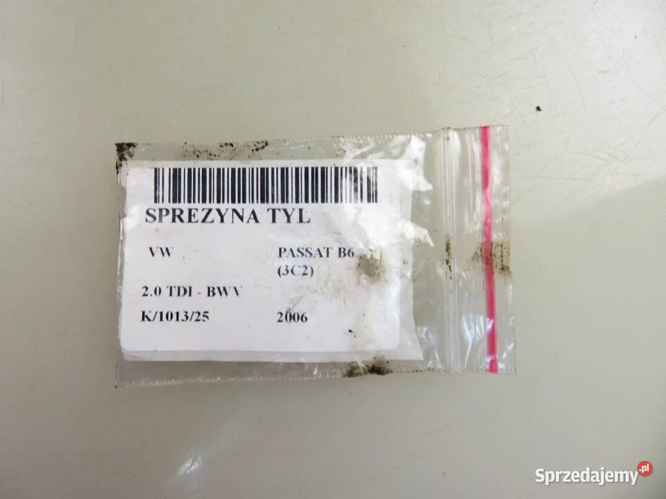 SPRĘŻYNA TYŁ VW PASSAT B6 20 TDI BWV małopolskie