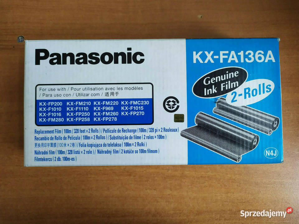 Oryginalna folia do faksów Panasonic KXFA136A 2 Warszawa sprzedam