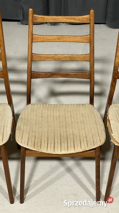 Komplet 5 krzeseł vintage Casala Niemcy lata 60 Meble Gryfice