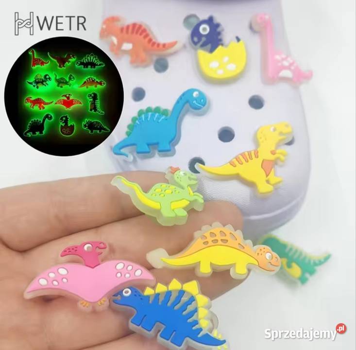 Przypinki do butów crocs charms piny świecące uniseks
