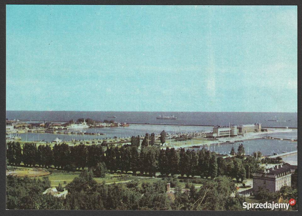 GDYNIA PORT WIDOK OGÓLNY 1967 Łódź