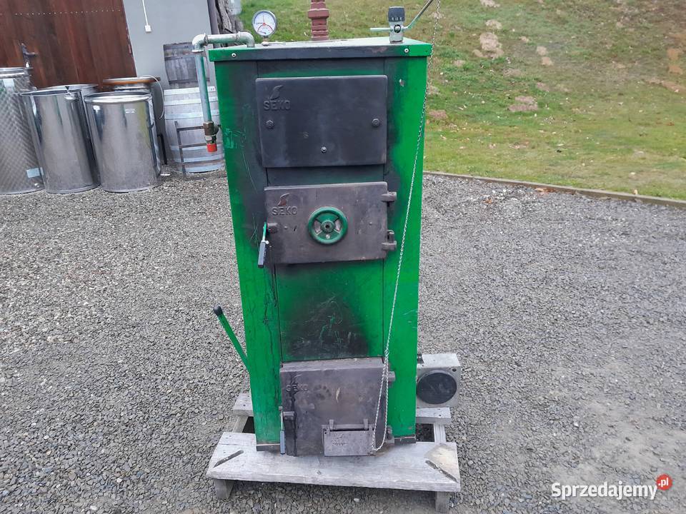 Piec Kocioł CO seco na drzewo węgiel brykiet Gromnik