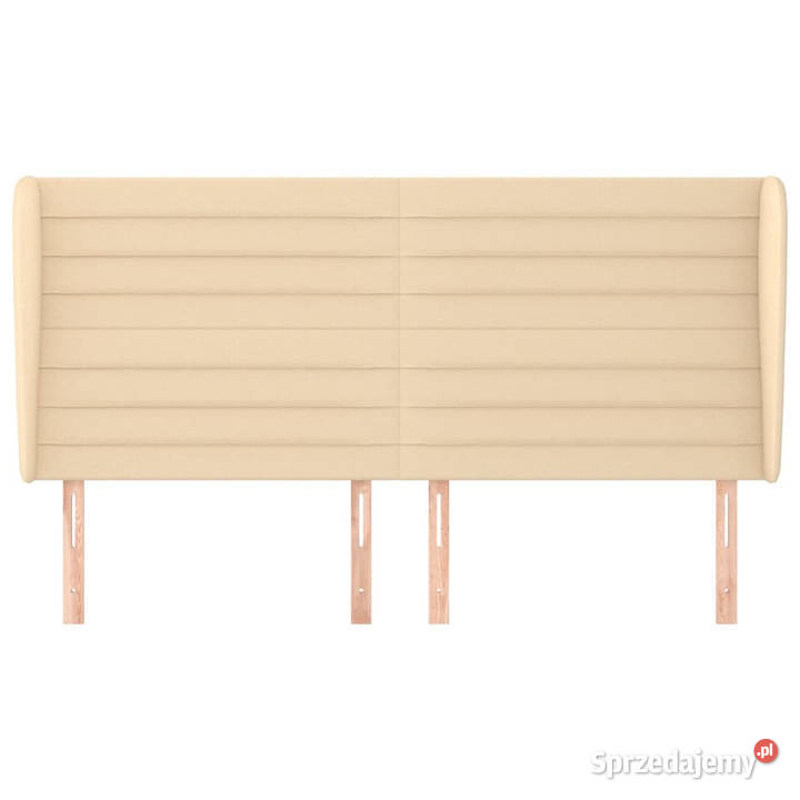Zagłówek uszak kremowy 203x23x118128 tkanina