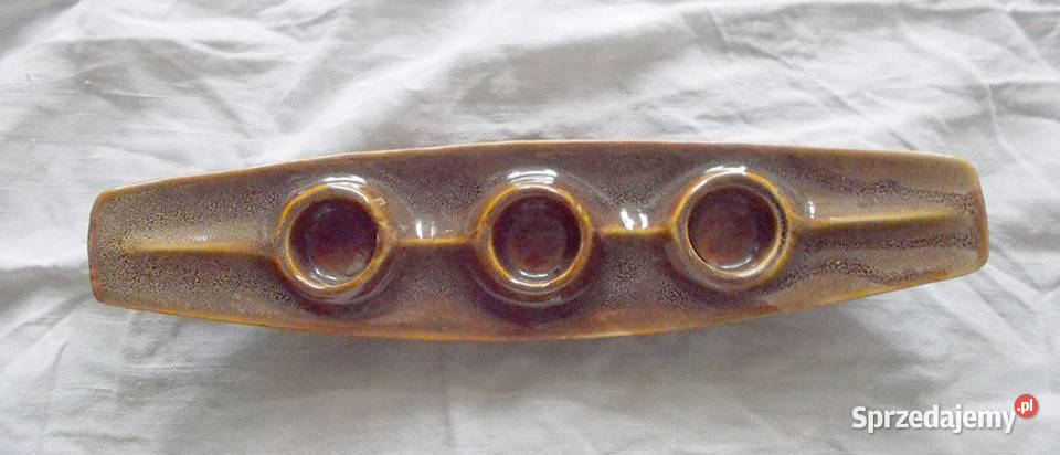 ceramiczny świecznik retro prl ceramika kujawsko-pomorskie Bydgoszcz