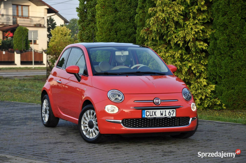 Fiat 500 12i69Liftmy CarLedPanoramaParktronikI szyberdach mazowieckie Ostrów Mazowiecka
